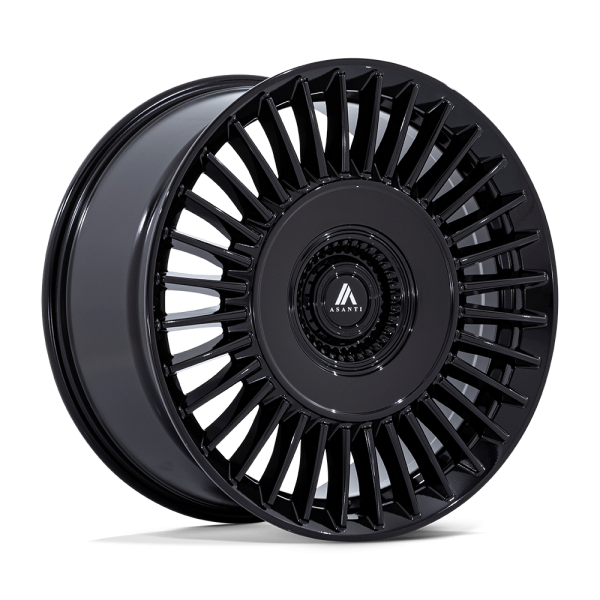 20" ASANTI BLACK LABEL WHEELS TIARA GLOSS BLACK FINISH RIMS