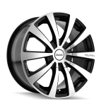 17" TOUREN WHEELS TR3 | 3130 BLACK MACHINED FACE FINISH RIMS