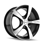 18" TOUREN WHEELS TR9 3190 BLACK MACHINED FACE FINISH RIMS