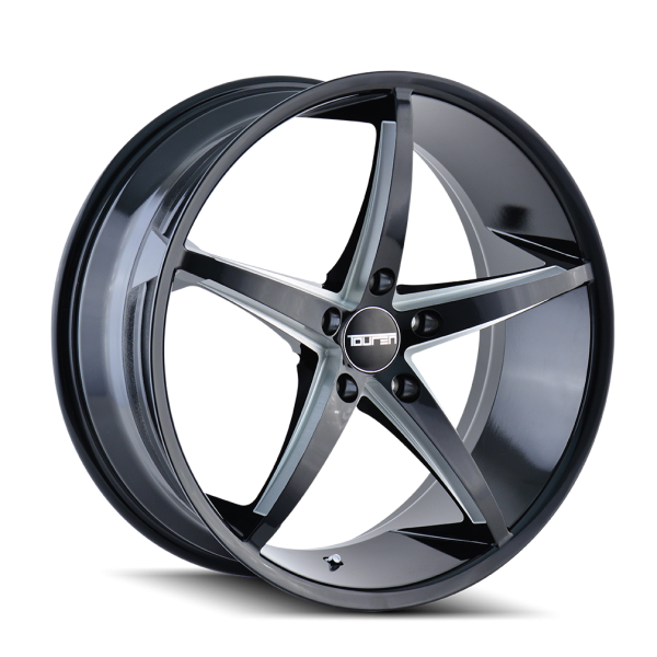 TOUREN3270B1-1 17" TOUREN WHEELS TR70 | 3270 BLACK MILLED SPOKES FINISH RIMS