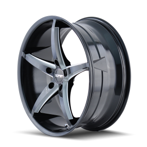 17" TOUREN WHEELS TR70 | 3270 BLACK MILLED SPOKES FINISH RIMS - Image 2