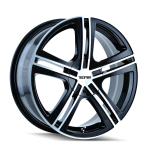 17" TOUREN WHEELS TR62 | 3262B BLACK MACHINED FACE FINISH RIMS