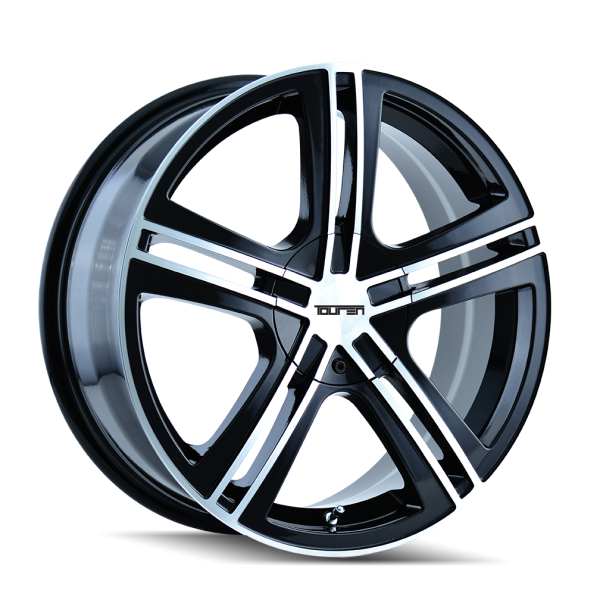 TOURENTR62BM1 17" TOUREN WHEELS TR62 | 3262B BLACK MACHINED FACE FINISH RIMS