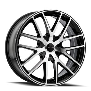 17" TOUREN WHEELS TR60 | 3260 BLACK MACHINED FACE FINISH RIMS