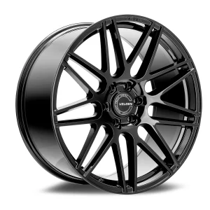 24" VELGEN WHEELS VFF-9 GLOSS BLACK FINISH RIMS