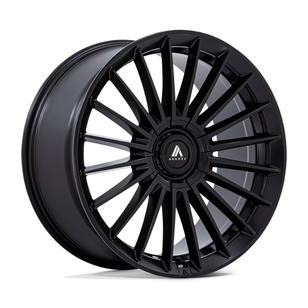 VICEROY GLOSS BLACK 1 20" ASANTI BLACK LABEL WHEELS VICEROY GLOSS BLACK FINISH RIMS