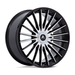 20" ASANTI BLACK LABEL WHEELS VICEROY GLOSS BLACK WITH MACHINED FACE FINISH RIMS