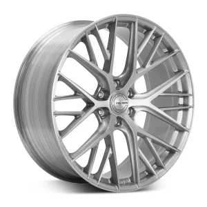 24" VELGEN WHEELS VFF-12 BRUSHED CLEAR FINISH RIMS