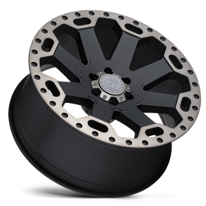 17" BLACK RHINO WHEELS WARLORD MATTE BLACK W/MACHINED DARK TINT RIMS - Image 2