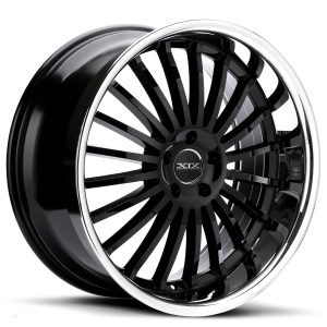 22" XIX WHEELS X59 GLOSS BLACK CHROME LIP FINISH