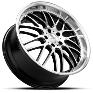 20" XIX WHEELS X05 GLOSS BLACK MACHINED POLISHED LIP FINISH RIMS - Image 3