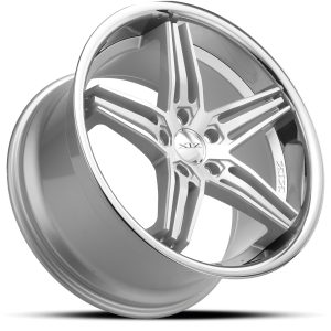 20" XIX WHEELS X63 SILVER MACHINED CHROME LIP FINISH RIMS - Image 4
