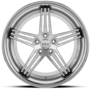20" XIX WHEELS X63 SILVER MACHINED CHROME LIP FINISH RIMS - Image 3
