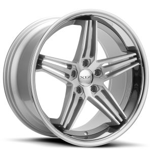 20" XIX WHEELS X63 SILVER MACHINED CHROME LIP FINISH RIMS