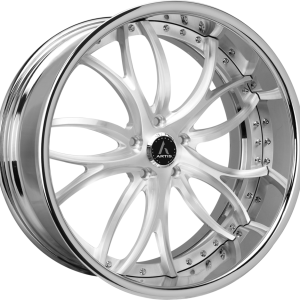 26" ARTIS FORGED BISCAYNE BRUSHED FACE CHROME LIP FINISH RIMS