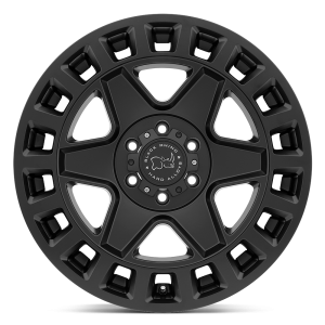 17" BLACK RHINO WHEELS YORK MATTE BLACK FINISH RIMS - Image 2