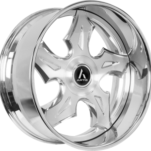 20" ARTIS FORGED WHEELS BIRMINGHAM XL BRUSHED SILVER FACE CHROME LIP FINISH