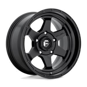 17" FUEL WHEELS D664 SHOK MATTE BLACK FINISH OFF-ROAD RIMS