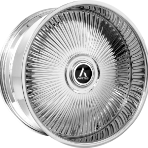 26" ARTIS FORGED RENO BRUSHED FACE CHROME LIP XL FLOATING CAP FINISH RIMS