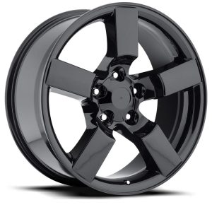 20" FACTORY REPRODUCTIONS WHEELS FR50 FORD LIGHTNING GLOSS BLACK FINISH RIMS