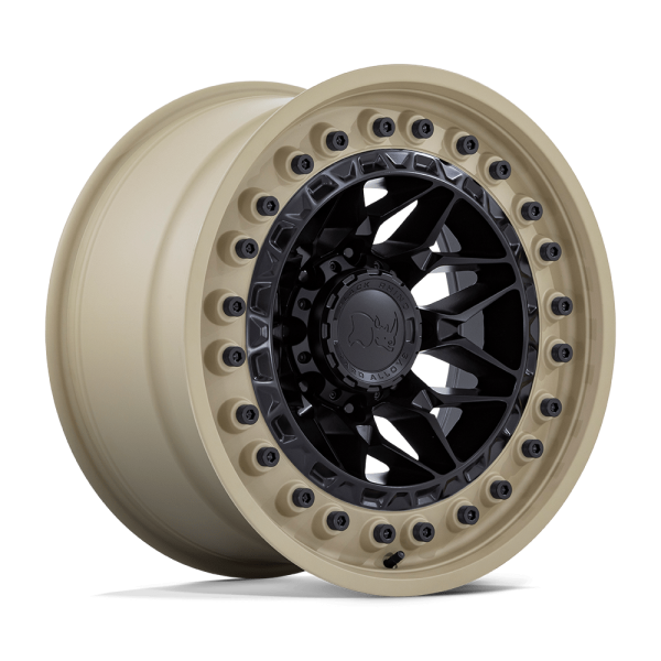 18" BLACK RHINO WHEELS ALPHA BR008 MATTE BLACK SAND LIP FINISH OFF-ROAD RIMS