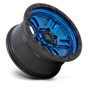 17" FUEL WHEELS D790 AMMO BLUE WITH BLACK LIP OFF-ROAD RIMS - Image 3