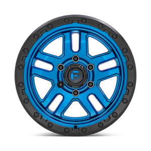 17" FUEL WHEELS D790 AMMO BLUE WITH BLACK LIP OFF-ROAD RIMS - Image 2