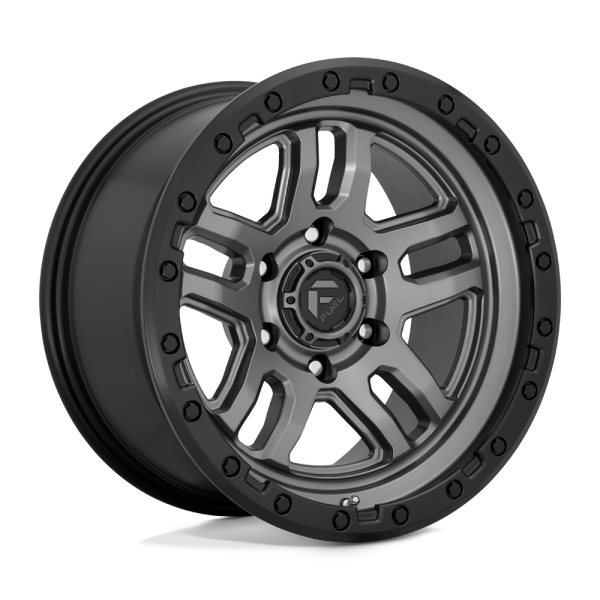 ammo-d701-6lug-17x9-et-12-matte-anthracite-w-blik-ring-a1-png 17" FUEL WHEELS D701 AMMO ANTHRACITE WITH BLACK RING OFF-ROAD RIMS