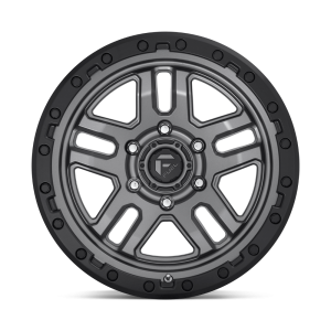 17" FUEL WHEELS D701 AMMO ANTHRACITE WITH BLACK RING OFF-ROAD RIMS - Image 3