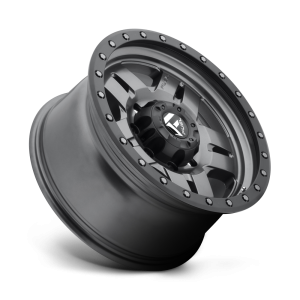 17" FUEL WHEELS D558 ANZA MATTE GREY WITH BLACK RING CROSSOVER RIMS - Image 2