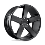 26" DUB WHEELS BALLER S216 GLOSS BLACK FINISH RIMS