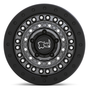 18" BLACK RHINO WHEELS BARRICADE GUNBLACK FINISH BLACK ROCK GUARD OFF-ROAD RIMS