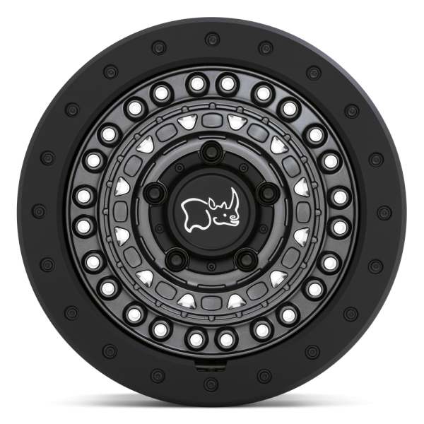 18" BLACK RHINO WHEELS BARRICADE GUNBLACK FINISH BLACK ROCK GUARD OFF-ROAD RIMS