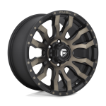17" FUEL WHEELS D674 BLITZ MATTE BLACK MACHINED WITH DOUBLE DARK TINT OFF-ROAD RIMS