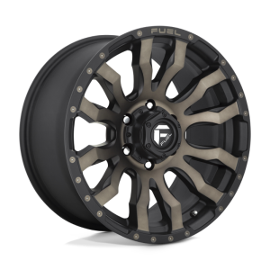 17" FUEL WHEELS D674 BLITZ MATTE BLACK MACHINED WITH DOUBLE DARK TINT OFF-ROAD RIMS