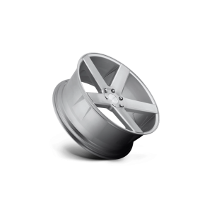 22" DUB WHEELS BALLER S218 GLOSS SILVER BRUSHED FINISH RIMS - Image 3