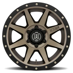 17" ICON WHEELS REBOUND BRONZE FINISH RIMS - Image 2