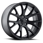 20" FACTORY REPRODUCTION WHEELS FR70 SATIN BLACK FINISH RIMS