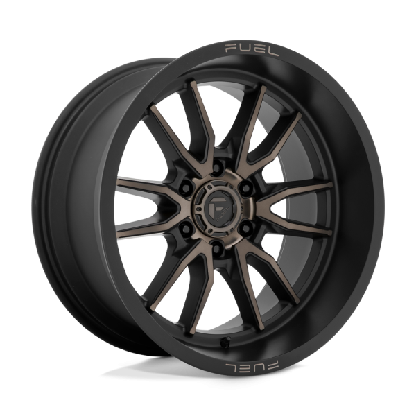 17" FUEL WHEELS D762 CLASH 6 MATTE BLACK WITH DARK TINT OFF-ROAD RIMS