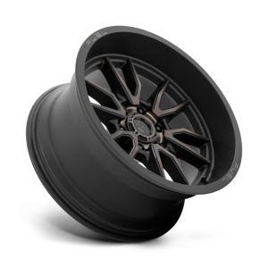 17" FUEL WHEELS D762 CLASH 6 MATTE BLACK WITH DARK TINT OFF-ROAD RIMS - Image 2