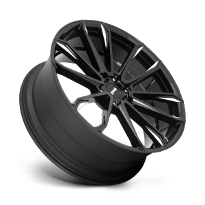 24" DUB WHEELS CLOUT S252 GLOSS BLACK MILLED FINISH RIMS - Image 3