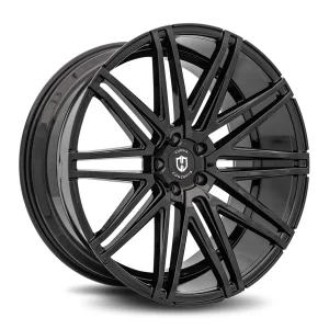 20" CURVA CONCEPTS WHEELS C48 GLOSS BLACK FORGED FINISH RIMS