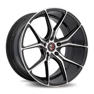 20" CURVA CONCEPTS WHEELS C42 GLOSS BLACK MACHINED FORGED FINISH RIMS