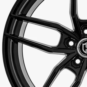 18" CURVA CONCEPTS WHEELS CFF25 GLOSS BLACK FORGED FINISH RIMS - Image 2