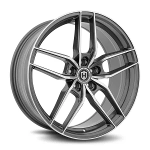 18" CURVA CONCEPTS WHEELS CFF25 GUNMETAL FORGED FINISH RIMS