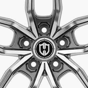 18" CURVA CONCEPTS WHEELS CFF25 GUNMETAL FORGED FINISH RIMS - Image 3