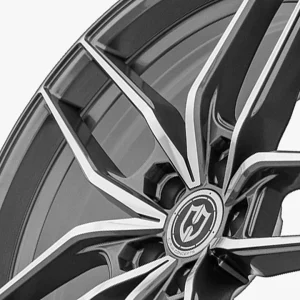 18" CURVA CONCEPTS WHEELS CFF25 GUNMETAL FORGED FINISH RIMS - Image 4