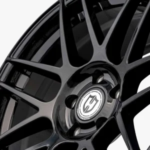 18" CURVA CONCEPTS WHEELS CFF300 GLOSS BLACK FORGED FINISH RIMS - Image 4