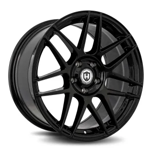18" CURVA CONCEPTS WHEELS CFF300 GLOSS BLACK FORGED FINISH RIMS