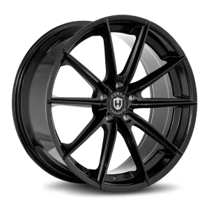 18" CURVA CONCEPTS WHEELS CFF46 GLOSS BLACK FORGED FINISH RIMS